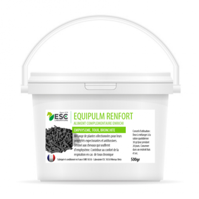 Equipulm renfort – Emphysème cheval – Complément enrichi à base de plantes