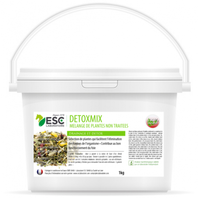 Detoxmix – Drainage et détox cheval – Mélange de plantes